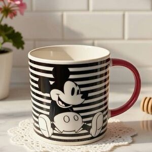 Mickey Mouse Mug Cup Extra Large 20 oz. Red & White Striped Target Disney 2018